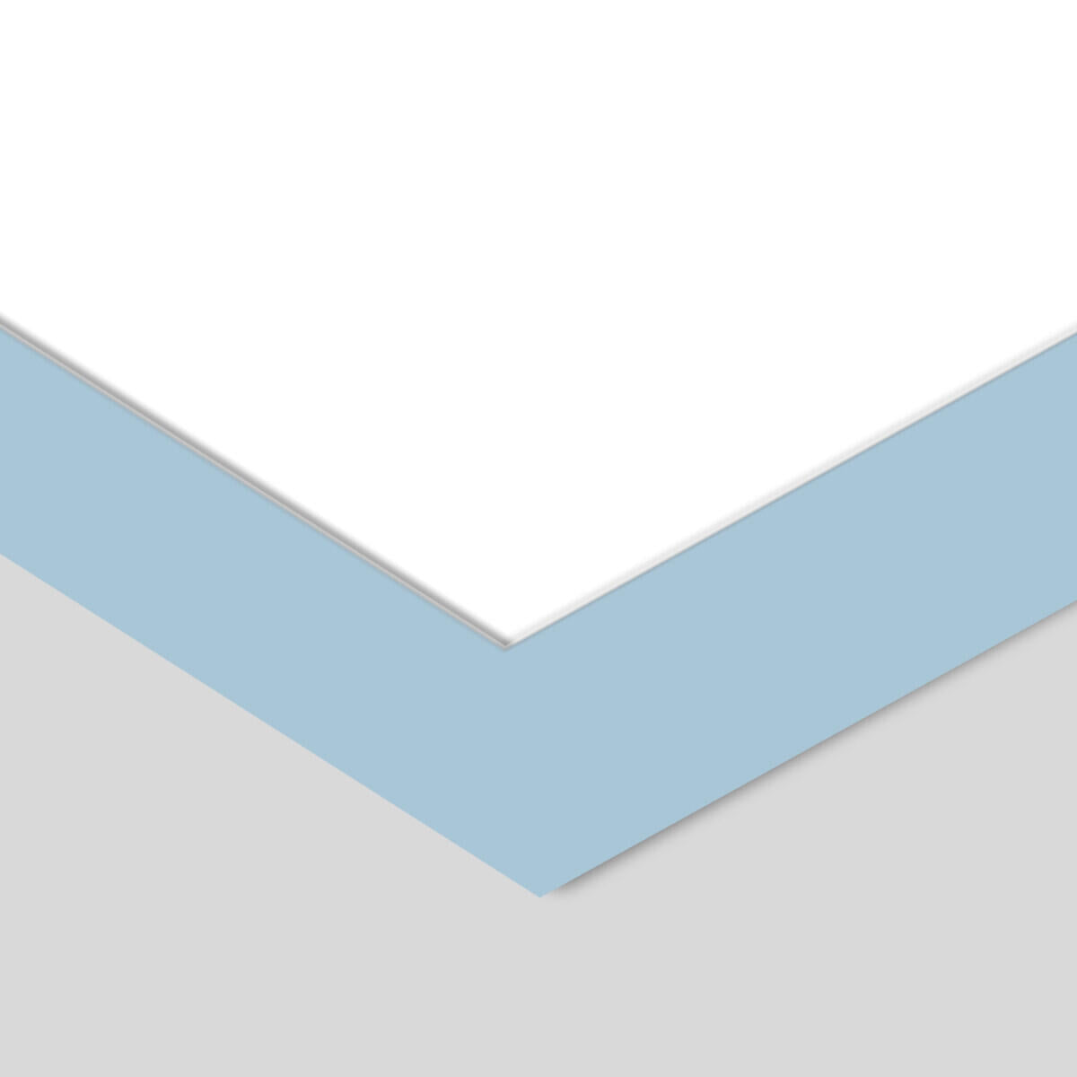 Passepartout A4 (vindue: A5)- lyseblå